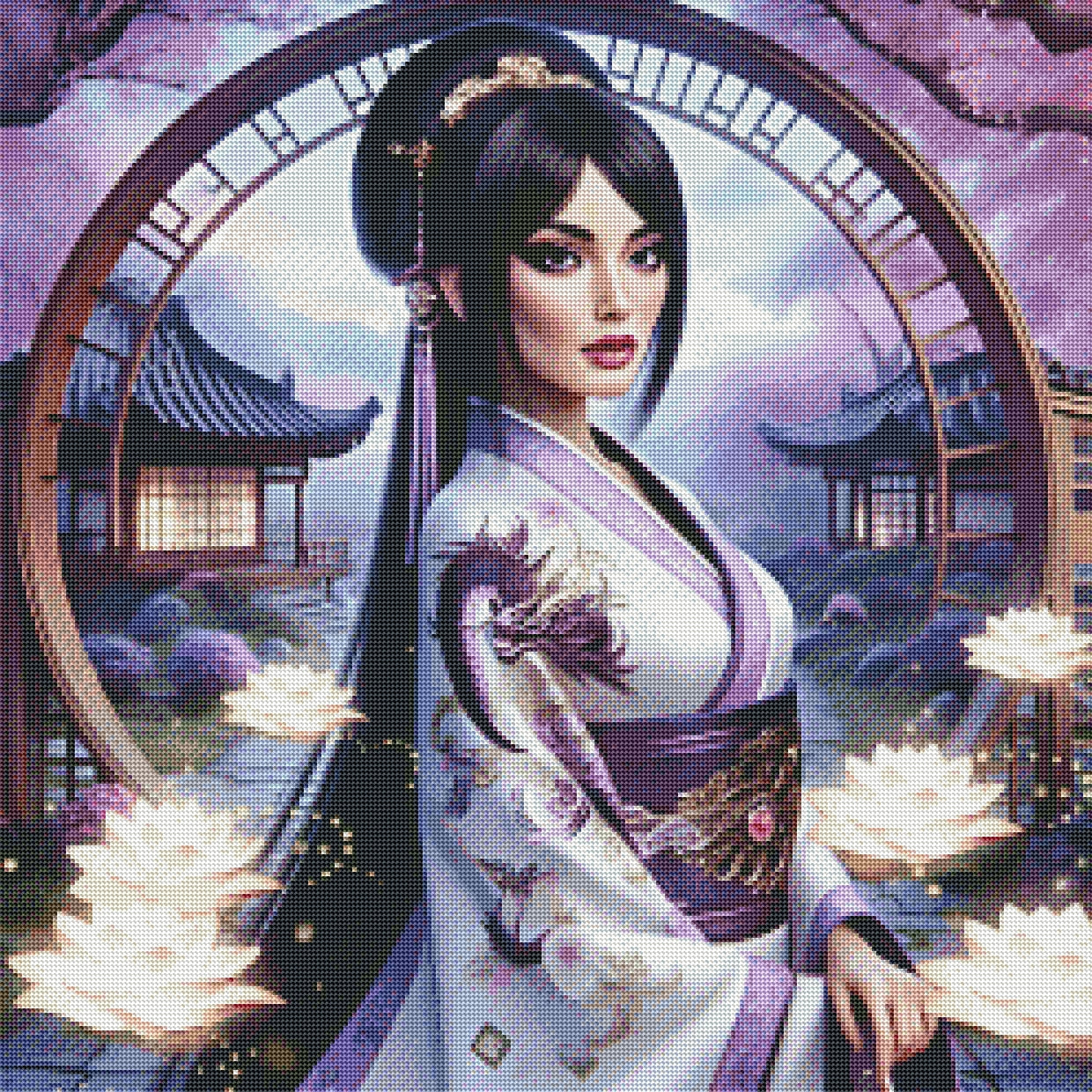 Purple Kimono Princess by Cindy Emery