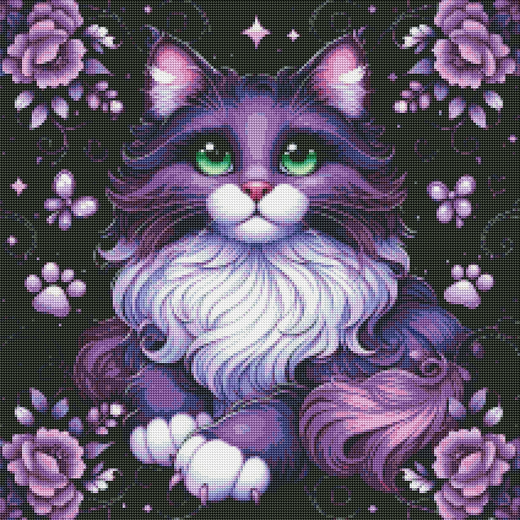 Plum Kitty by M.E. Divine Arts