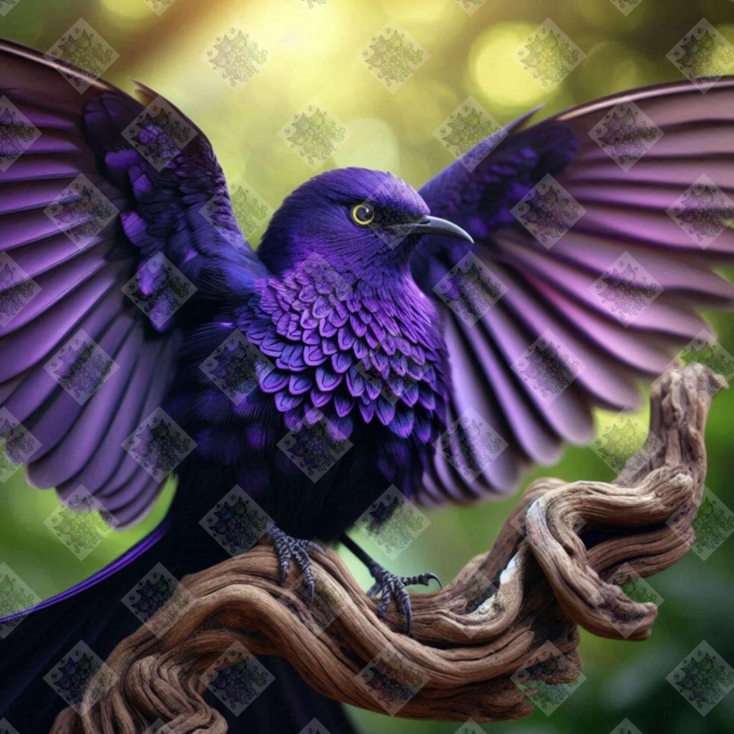 Purple Bird by Stellar Designz