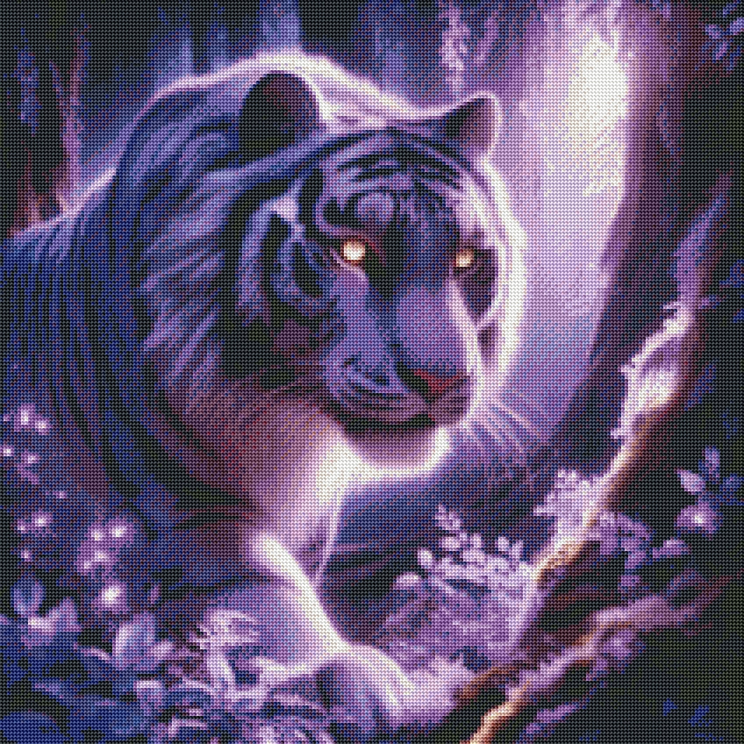 Mystical Purple Tiger by Stellar Designz