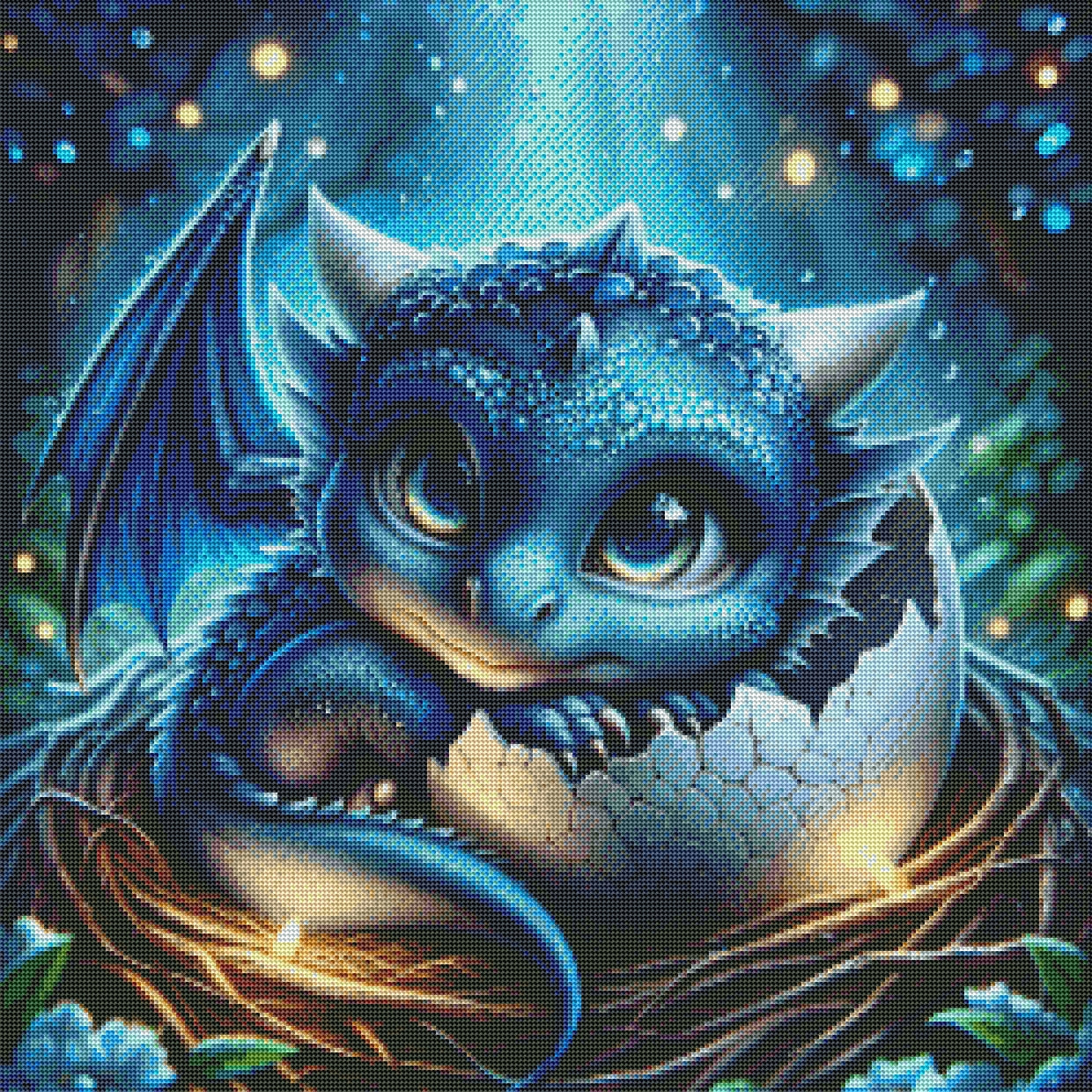 Baby Blue Dragon Hatched By Taza Creations