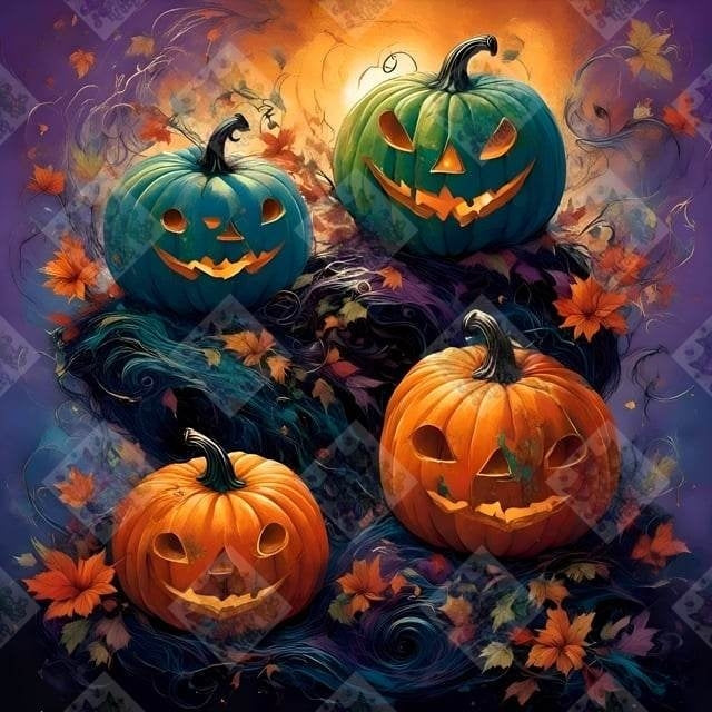 Spooky Pumpkins by Cindy Emery (Last Chance! Retiring Beauties On Sale Now)