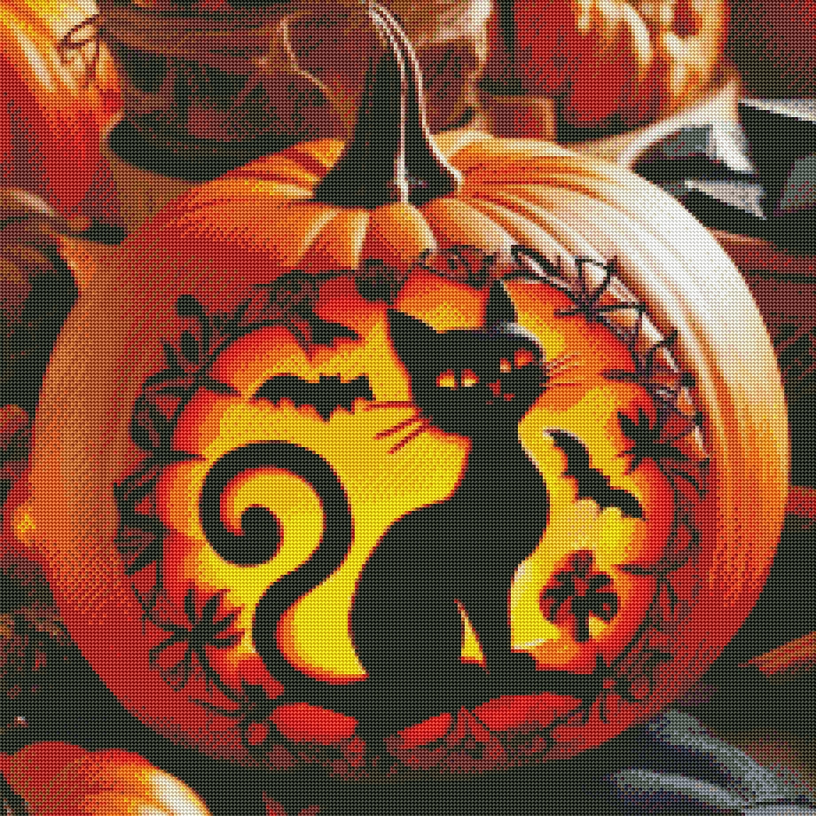 Black Cat Pumpkin by M.E. Divine Arts (Last Chance! Retiring Beauties On Sale Now)