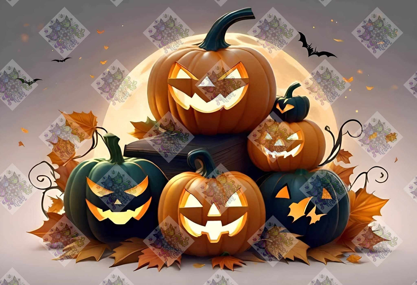 Fall Pumpkins by Cindy Emery (Last Chance! Retiring Beauties On Sale Now)