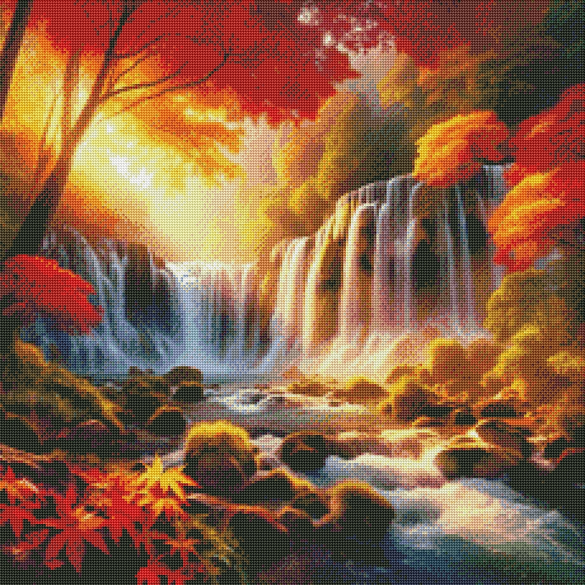 Hidden Fall Waterfalls by M.E. Divine Arts