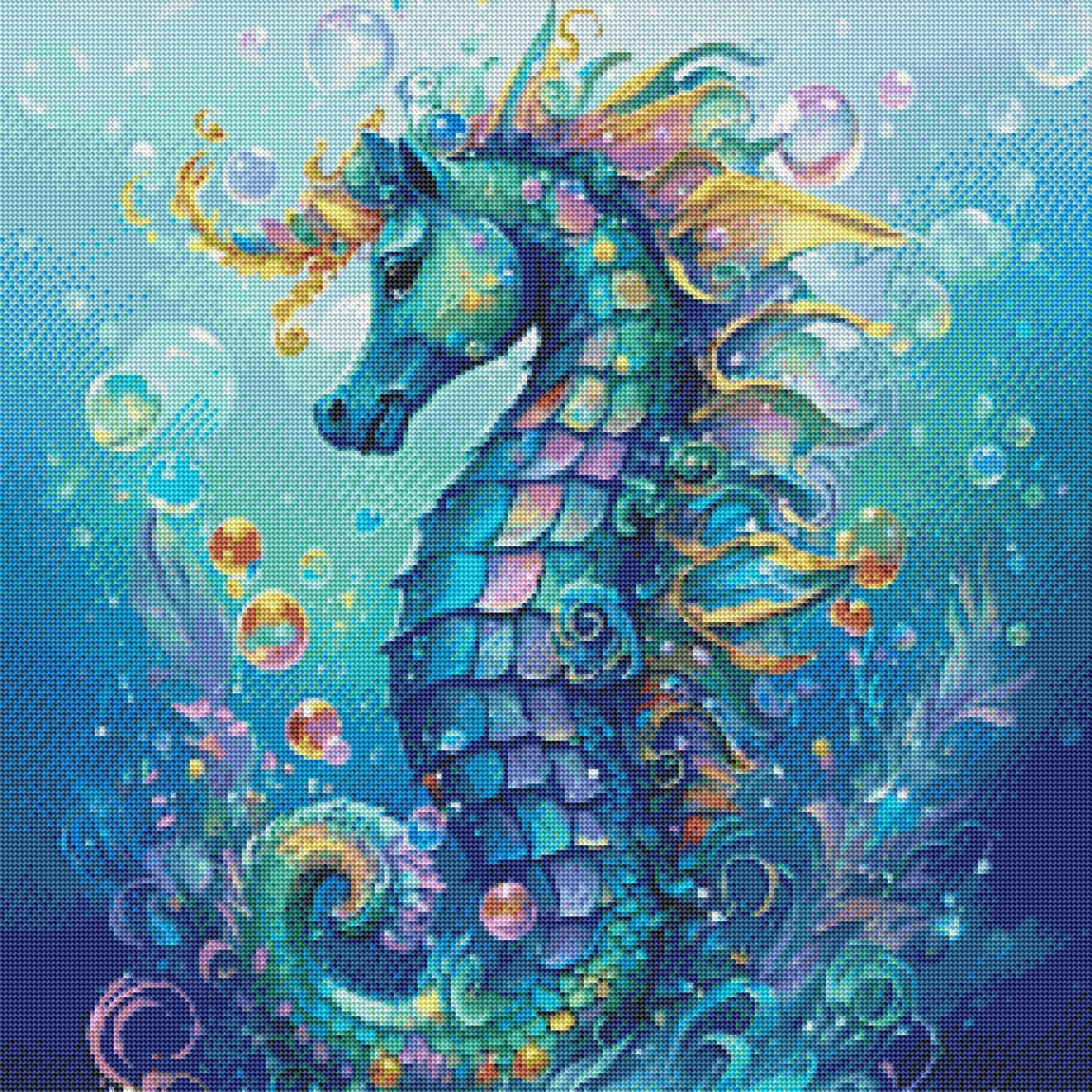 Pastel Seahorse by Jennifer Opie
