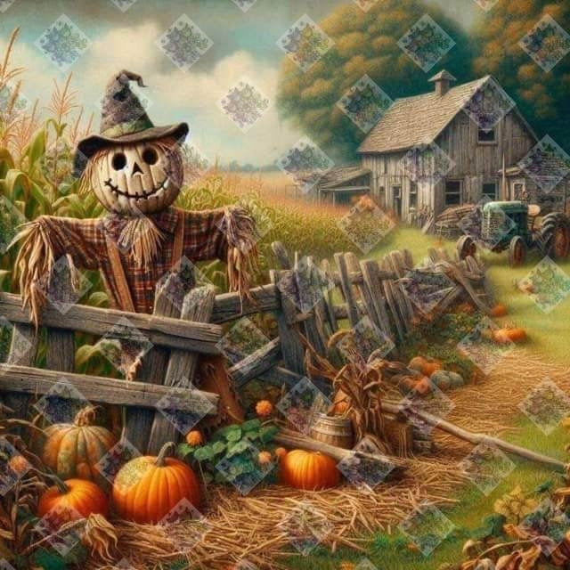 Fall Scarecrow by Theresa Raymer