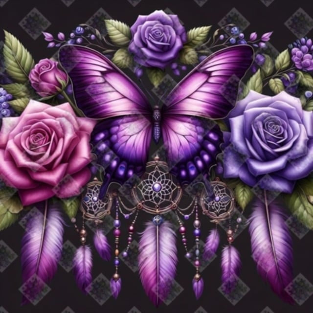Butterfly DreamCatcher by Theresa Raymer