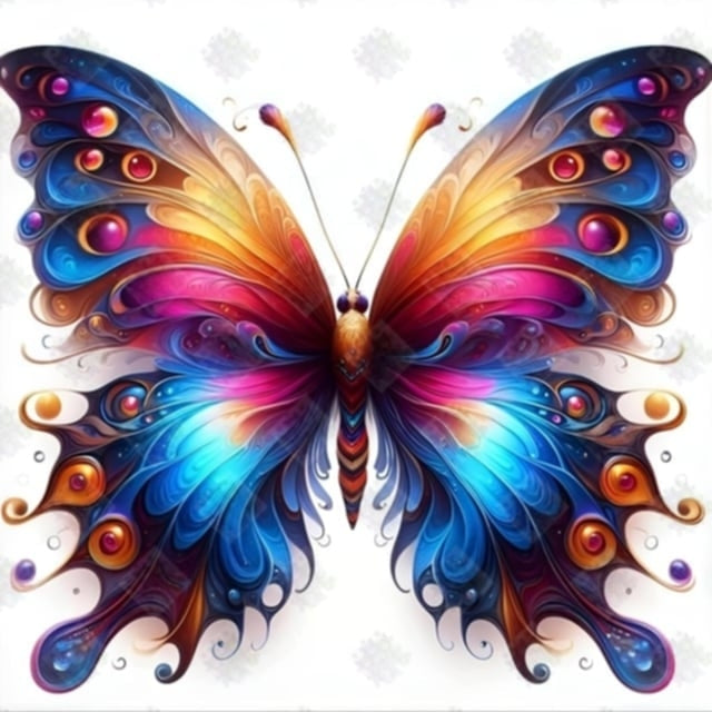 Watercolored Butterfly by D.A.W.G.G