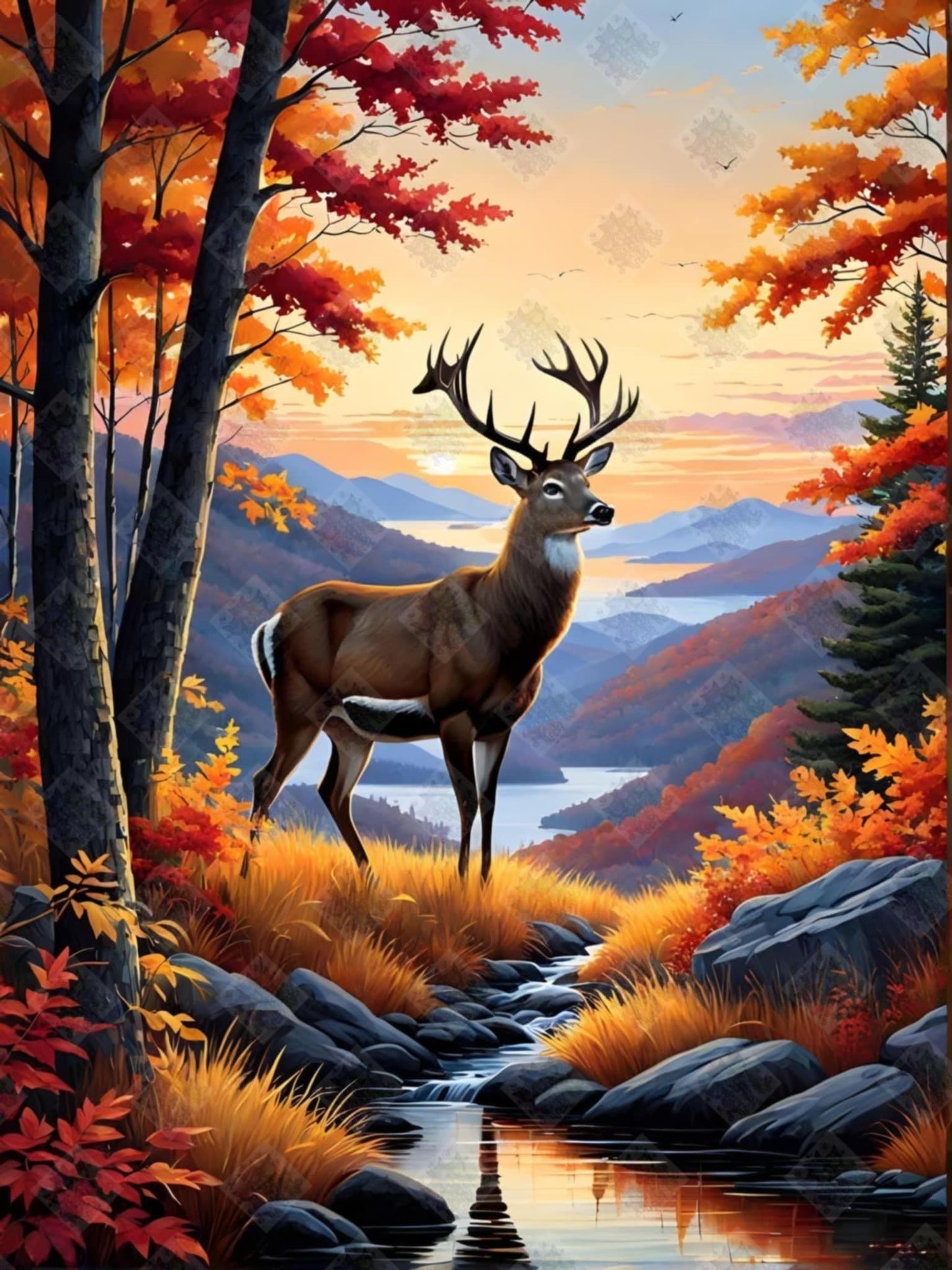 Fall Whitetail Stag by Theresa Raymer