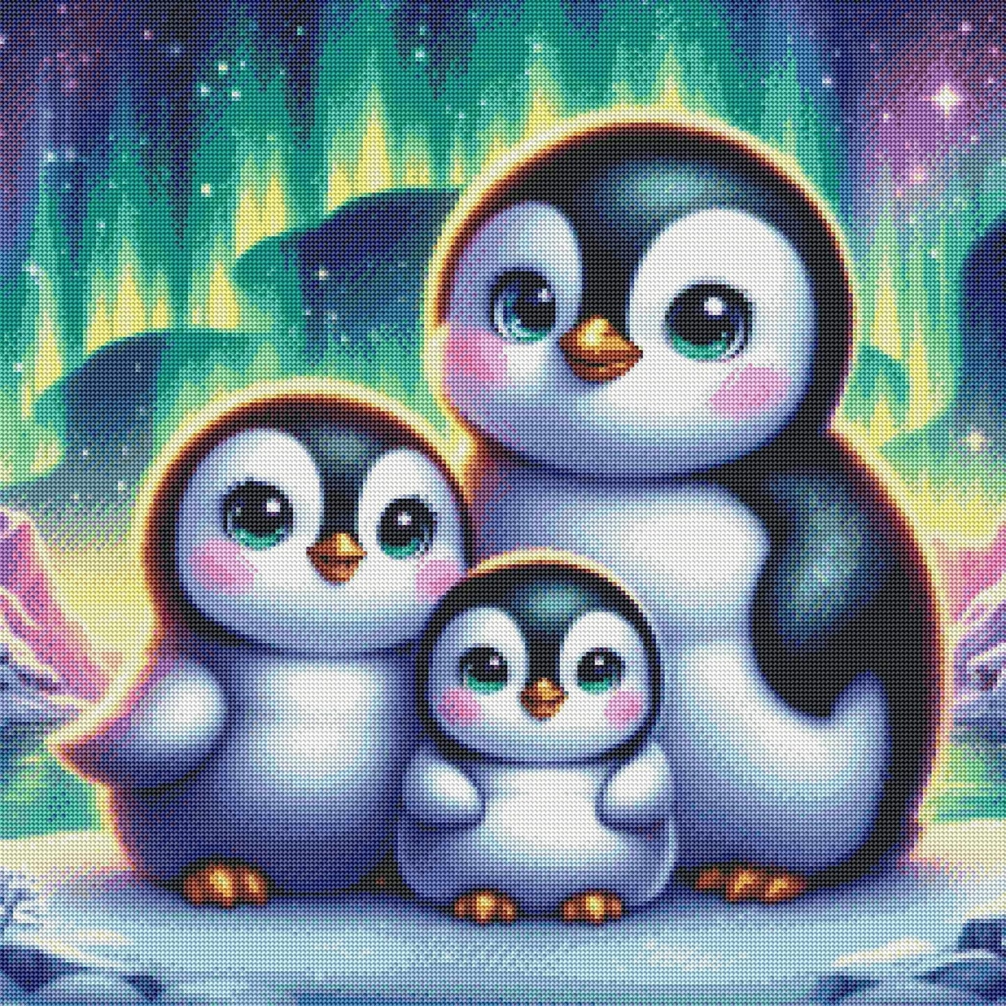 Waddles Of The Northern Lights by Theresa Raymer