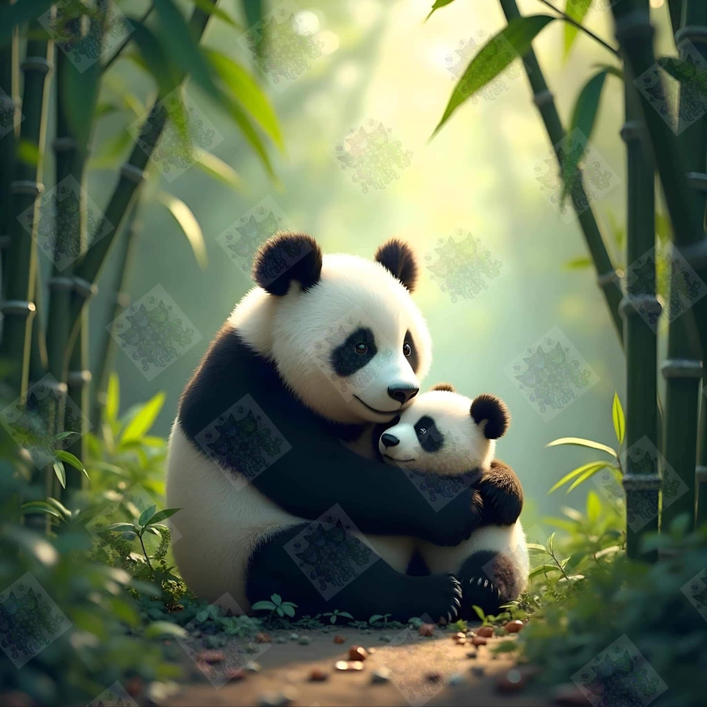 Nurturing Panda by Cindy Emery