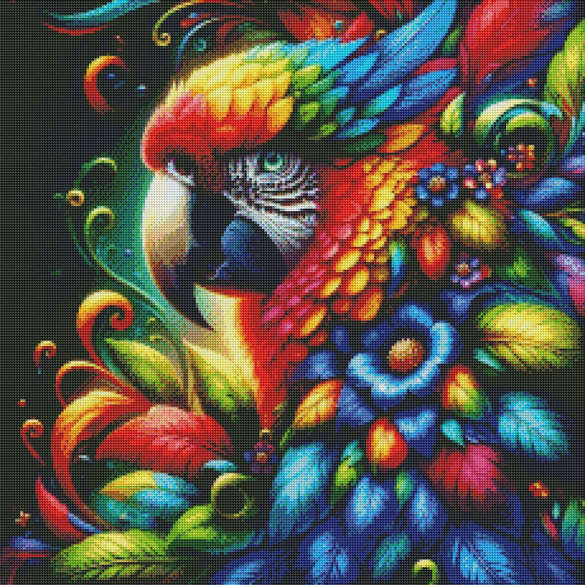 Variegated Parrot by Taza Creations