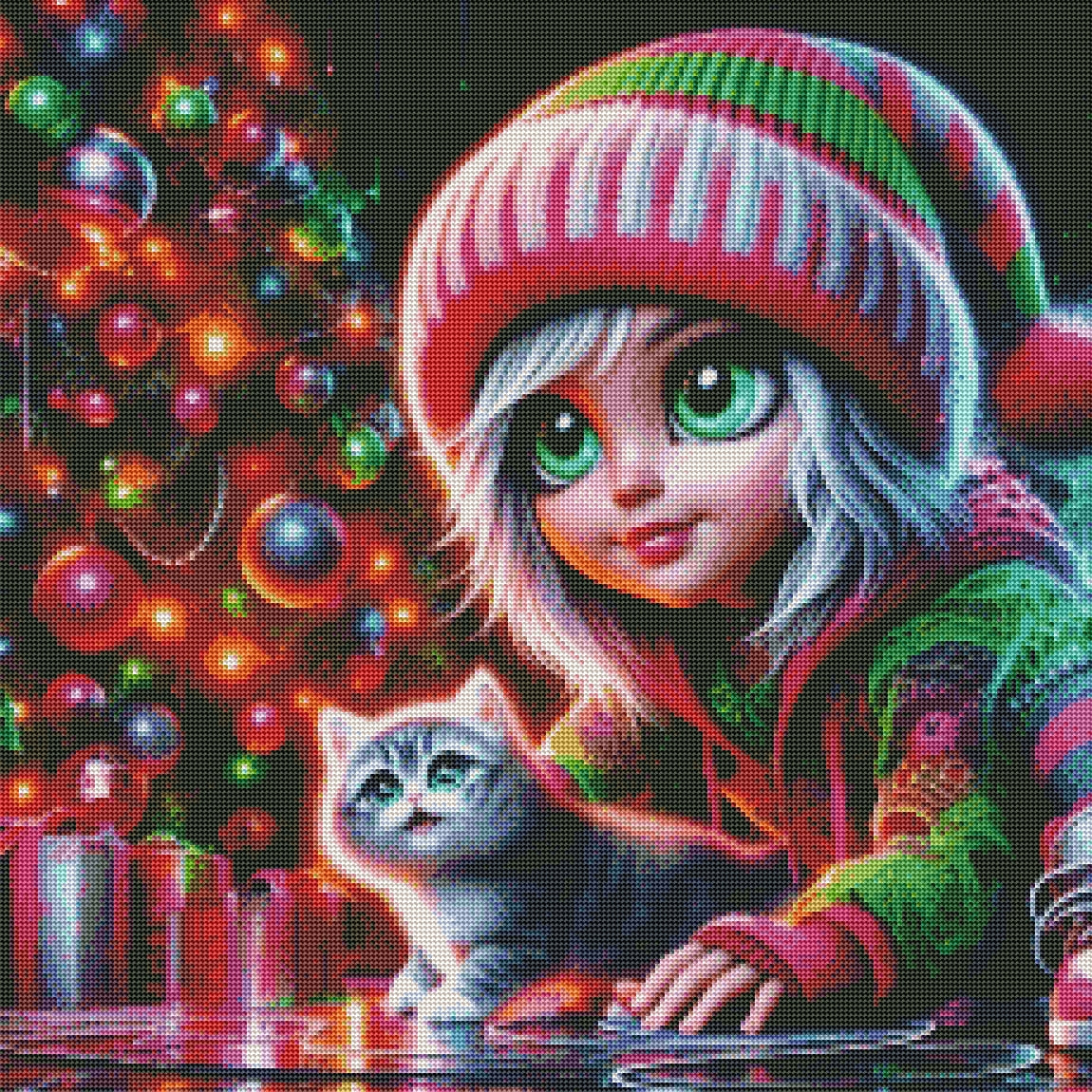 Emerald's Kitten Surprise by Taza Creations