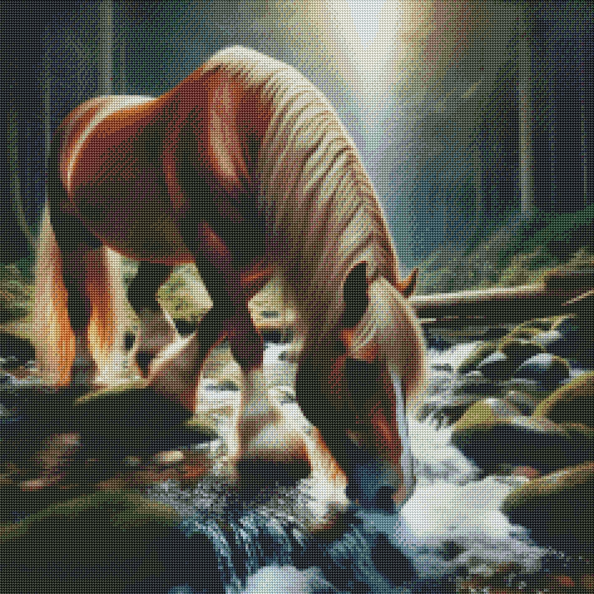 A Forest Stream by M.E. Divine Arts