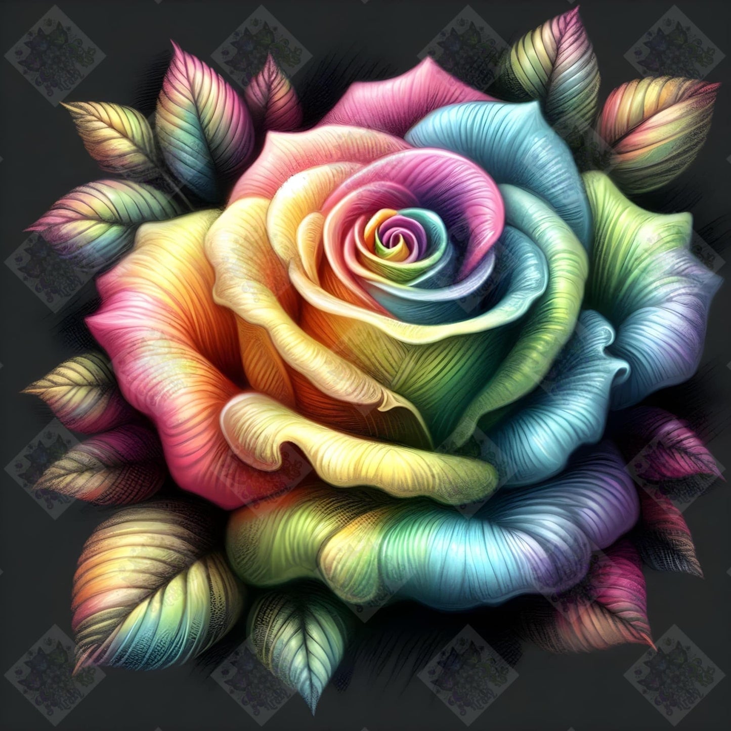 Metallic Pastel Rose by Turtle Designz