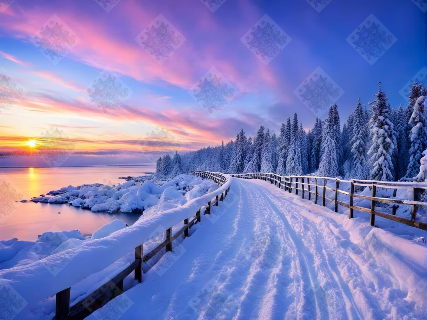 Winter Sunrise On The Water by Theresa Raymer