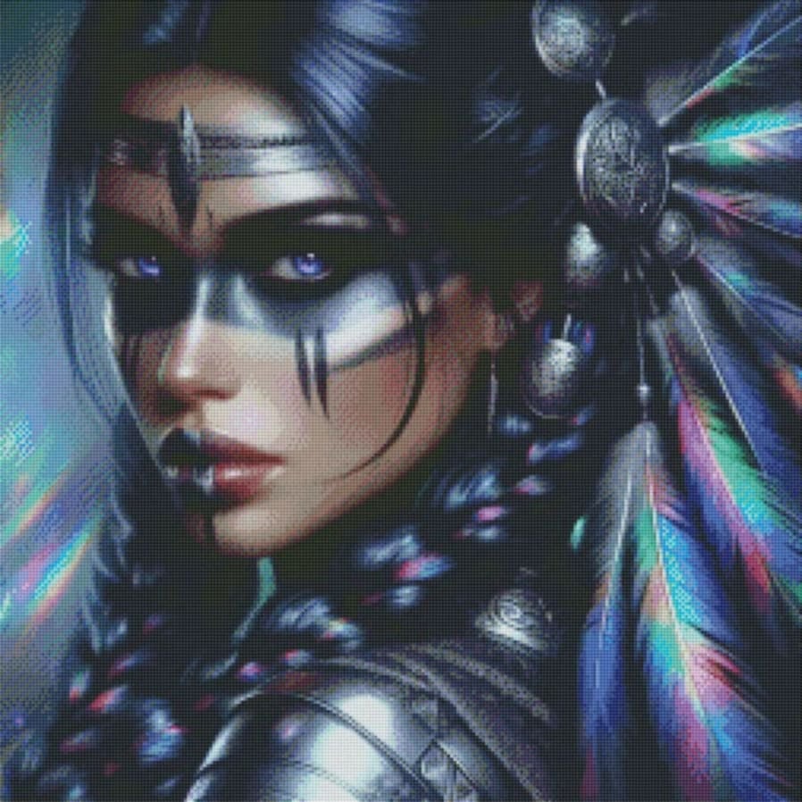 The Painted Warrior by Taza Creations