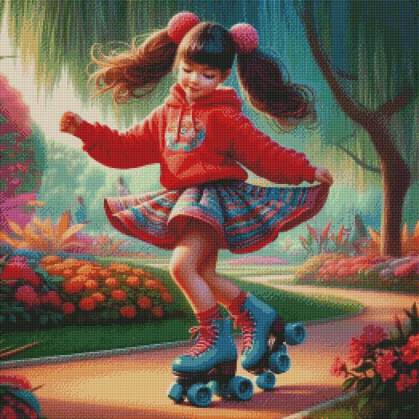Pigtails & Roller Dreams by M.E. Divine Arts