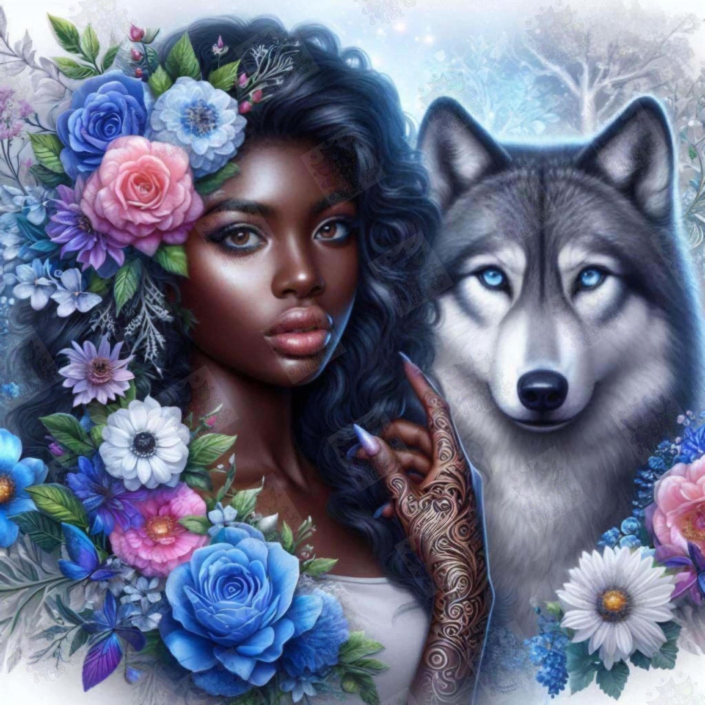 Aeliana and Moon Shadow by Theresa Raymer