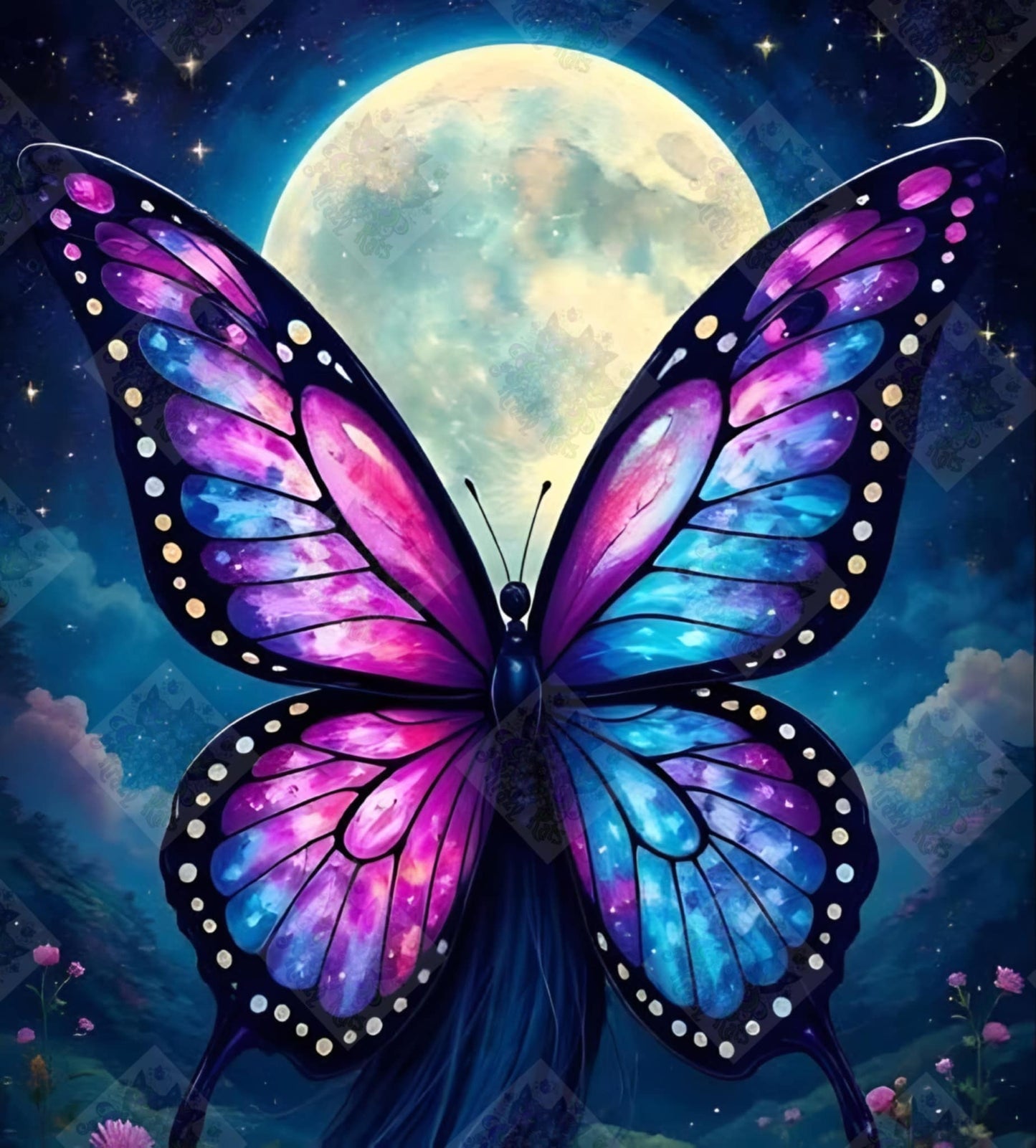 Butterfly In The Moonlight by Jennifer Opie