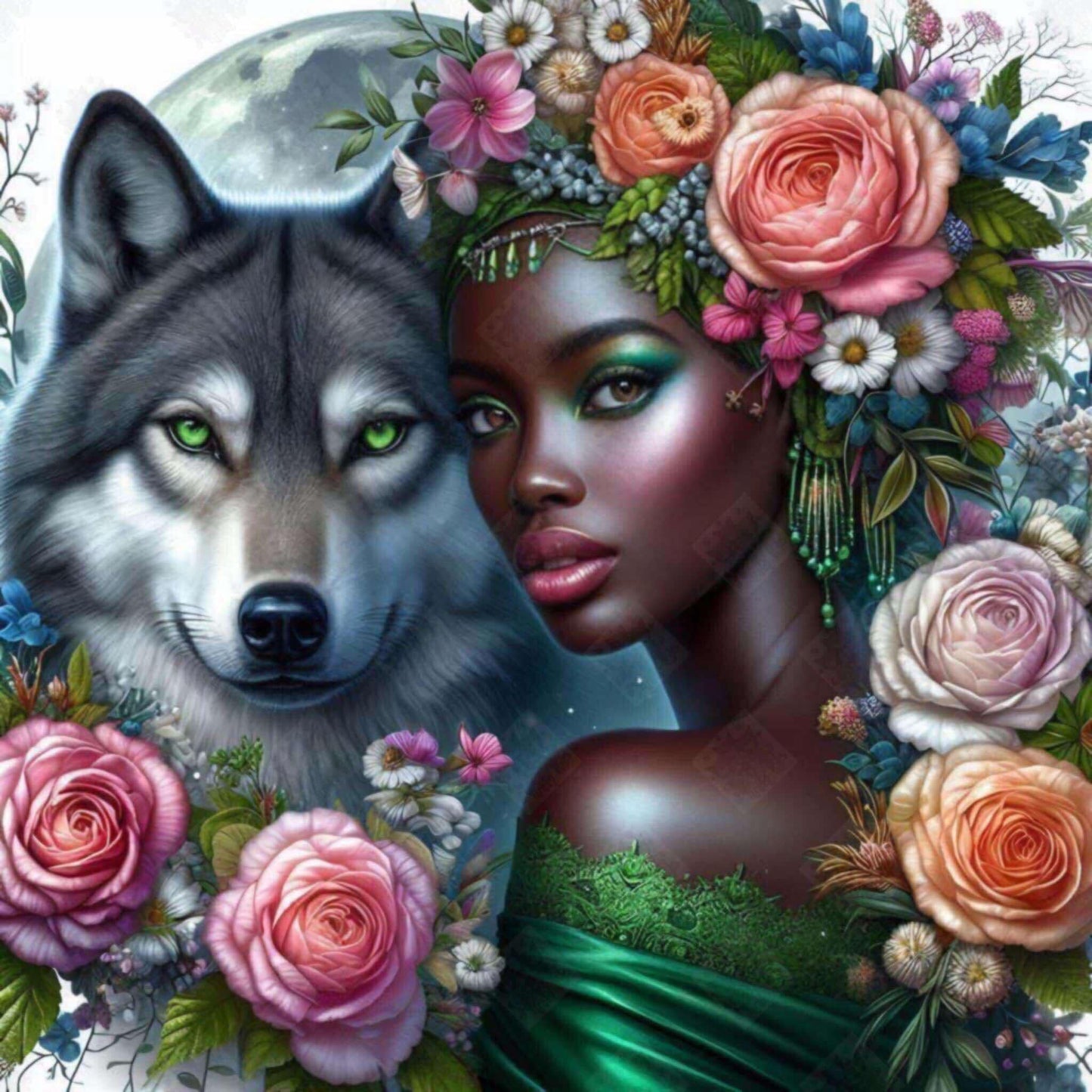 Cali and Wolfbane by Theresa Raymer