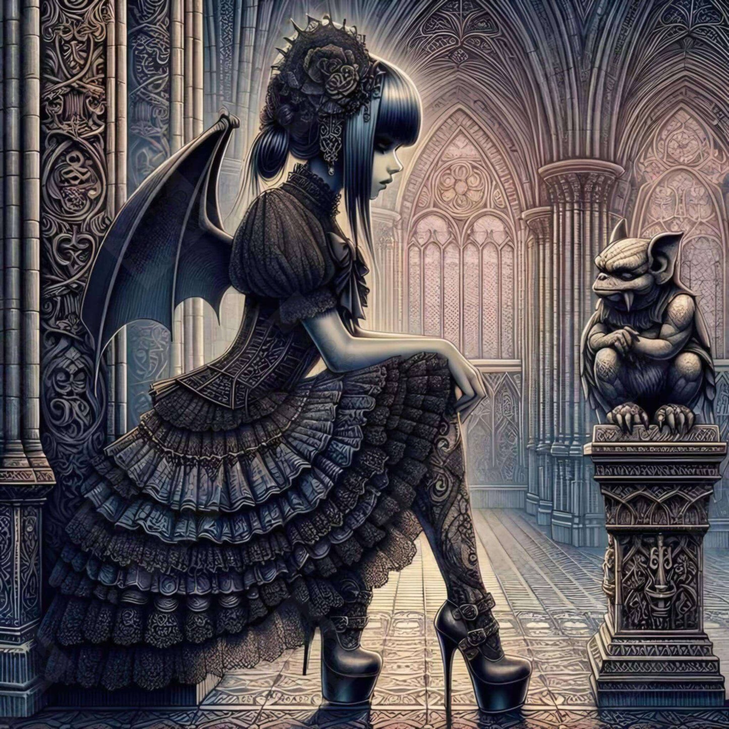 Chat With A Gargoyle by Taza Creations