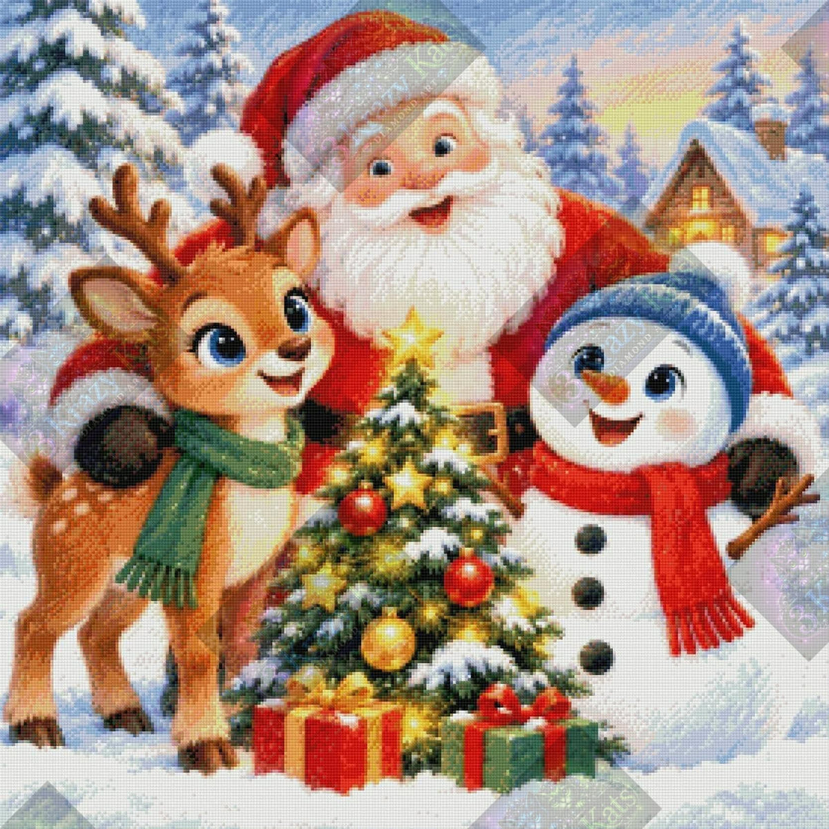 Christmas Cheer With Santa's Little Friends by Theresa Raymer (Starting At 90 Colors)
