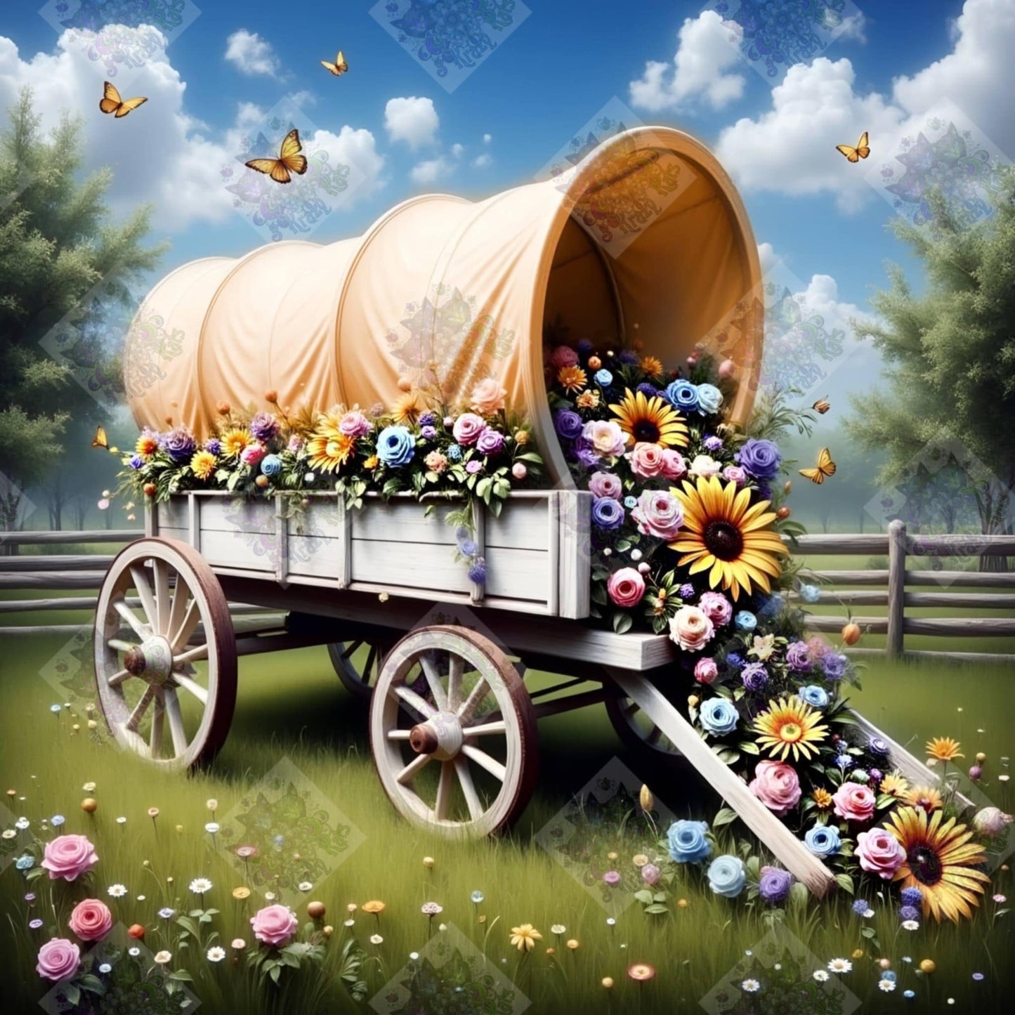 Covered Wagon Florist by Cindy Emery