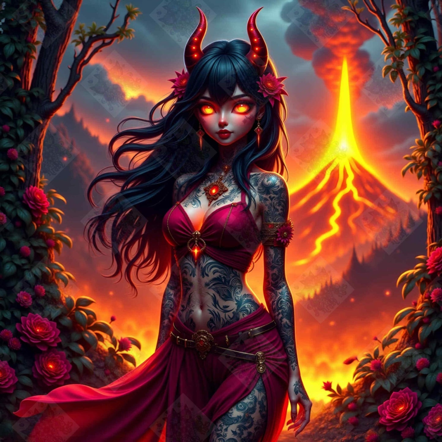 Crimson Demoness by Taza Creations