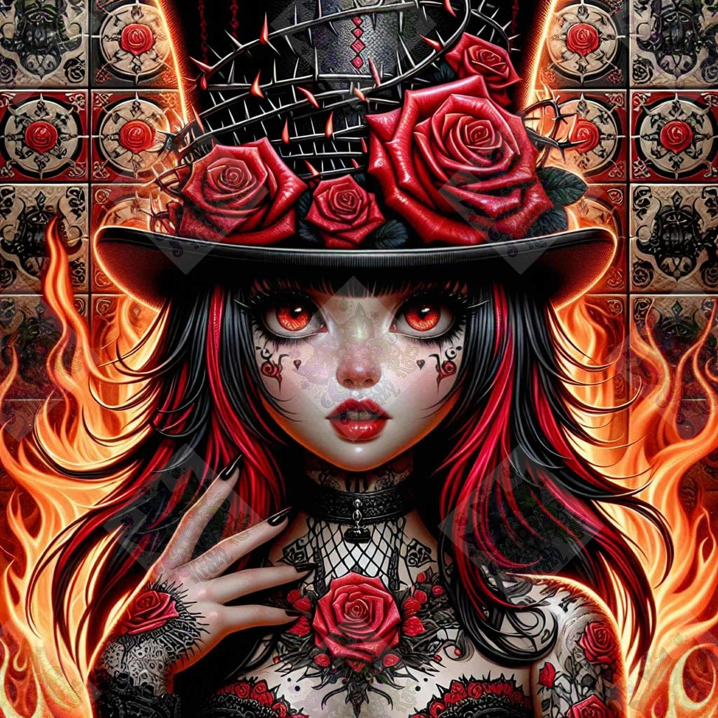 Crimson Thorn by Taza Creations