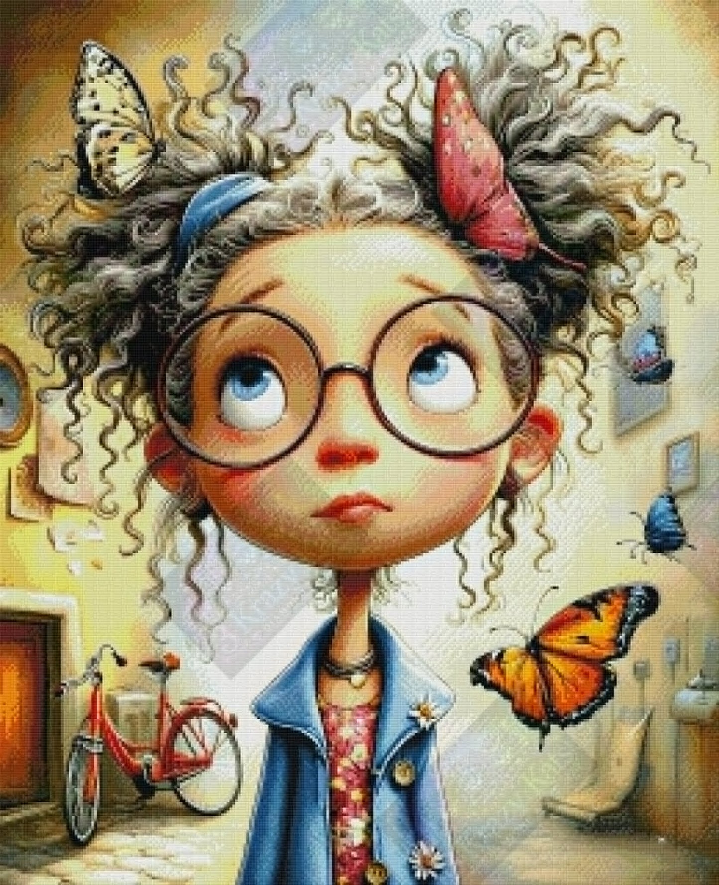 Curiosity Wears Glasses by ChrisP Designs (80 Colors)