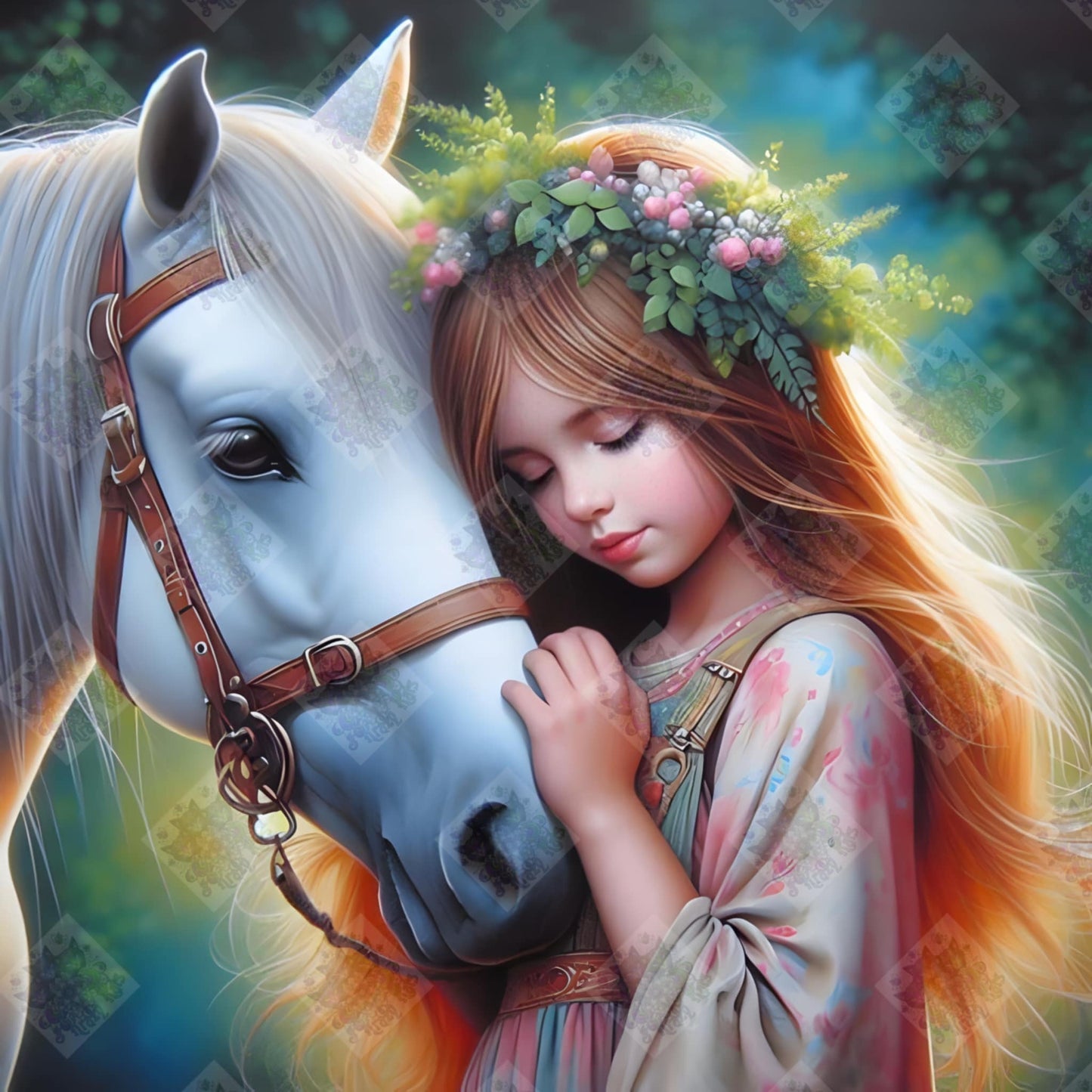 Desiree and Snowy by Theresa Raymer