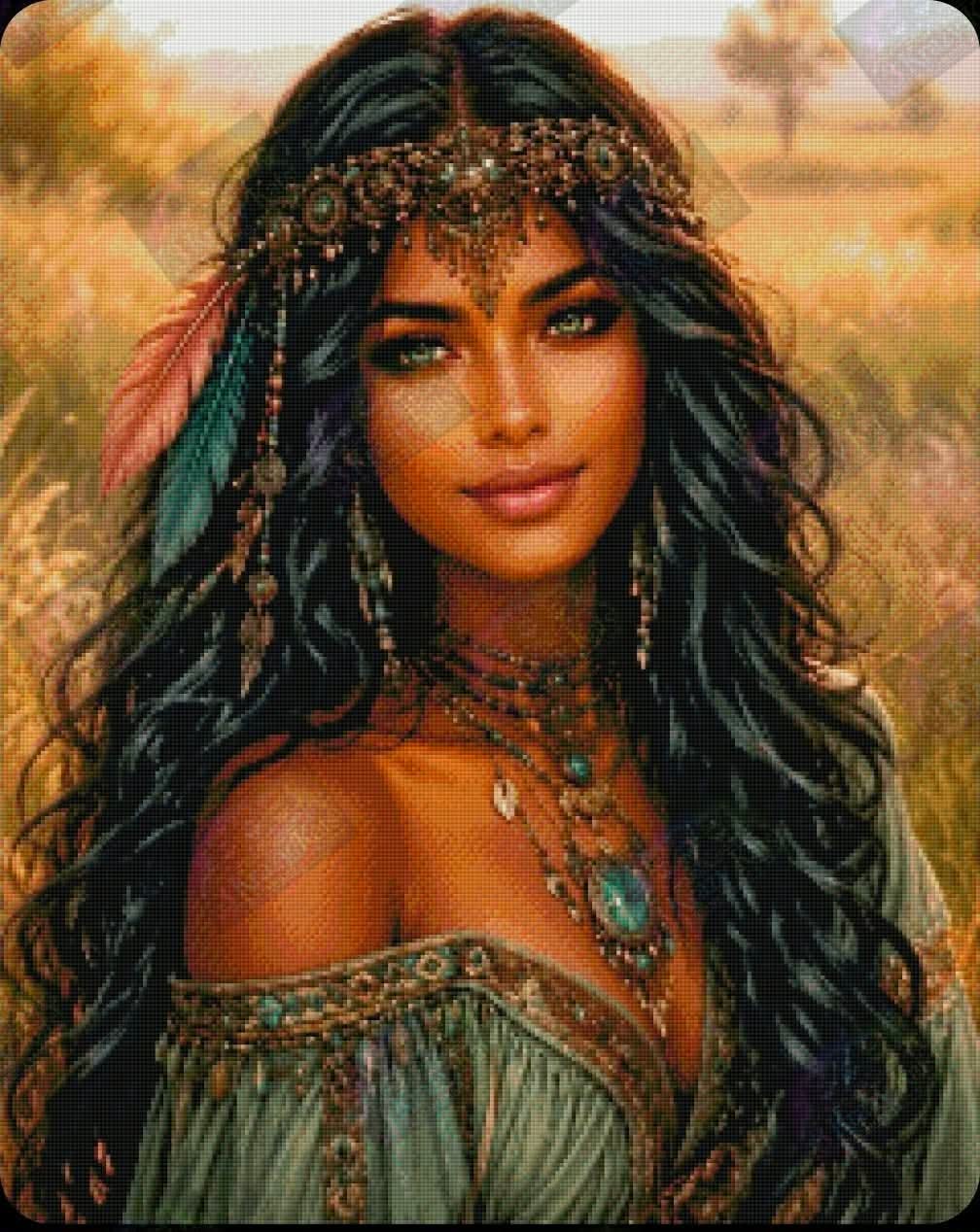 Emerald Eyes, Golden Skies by Theresa Raymer (Starting At 85 Colors)