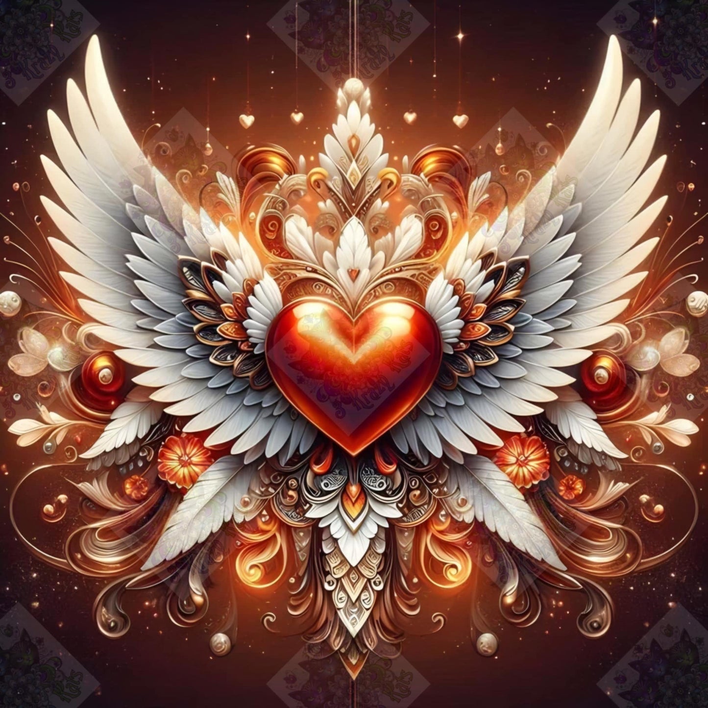 Memorial Hearts- Golden Heart by Theresa Raymer