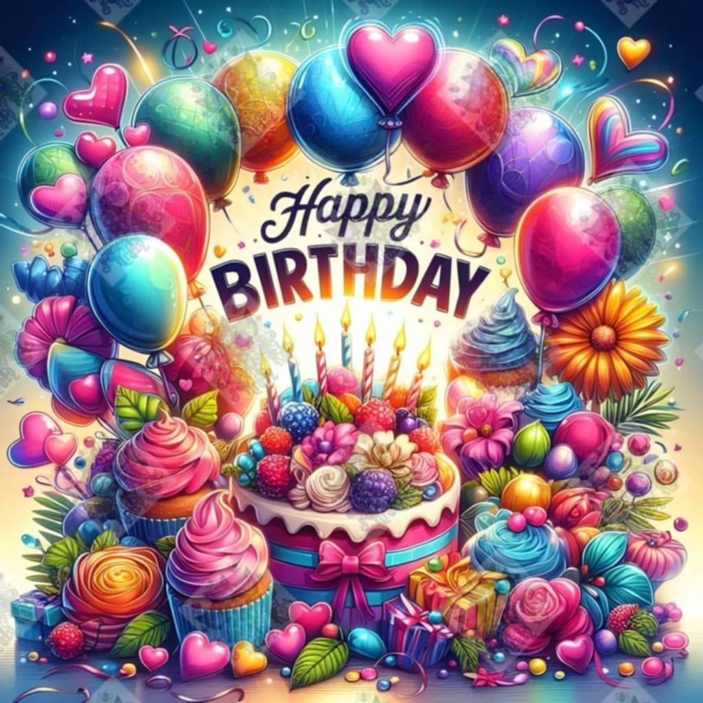 Happy Birthday by M.E. Divine Arts