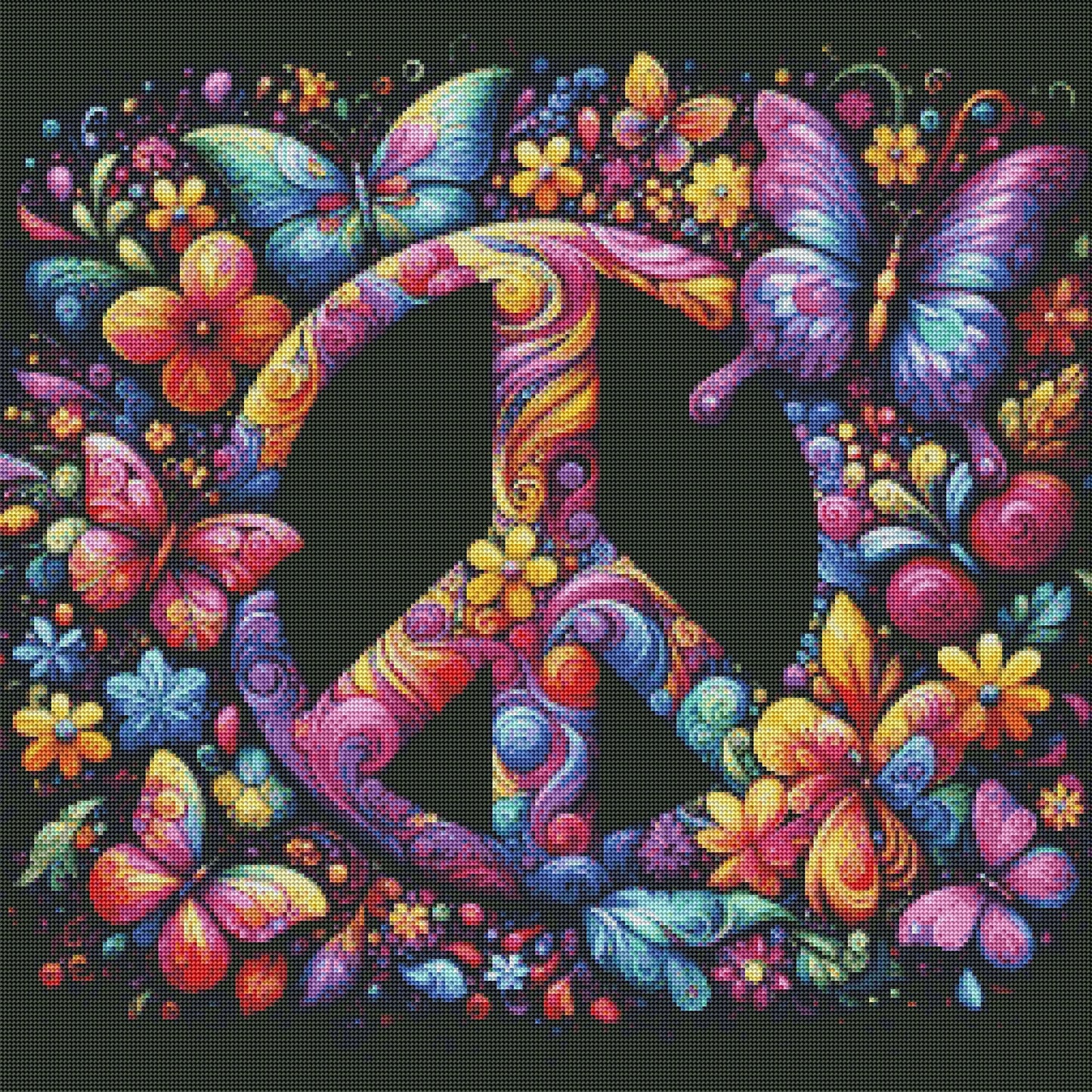 Butterfly Peace Sign by Theresa Raymer