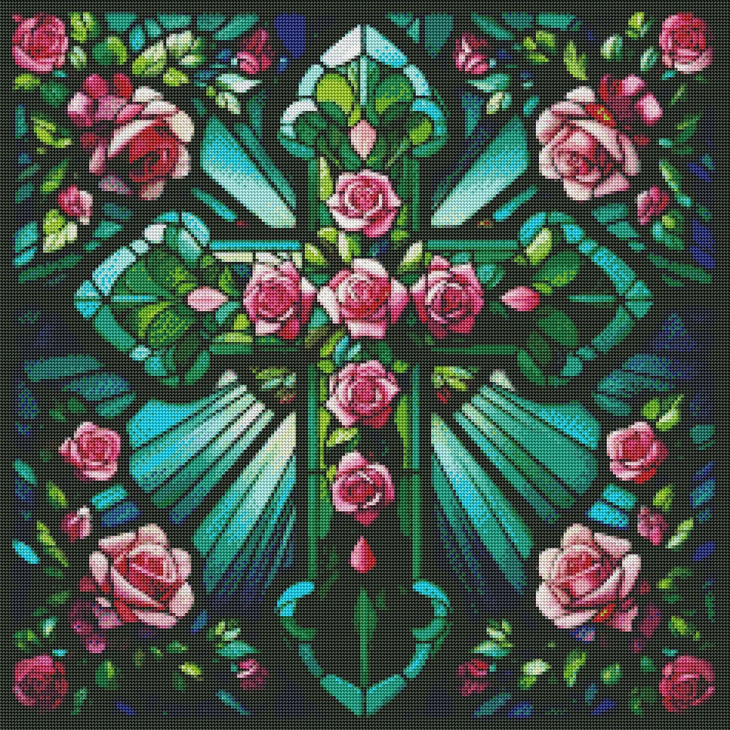 Emerald Cross by M.E. Divine Arts