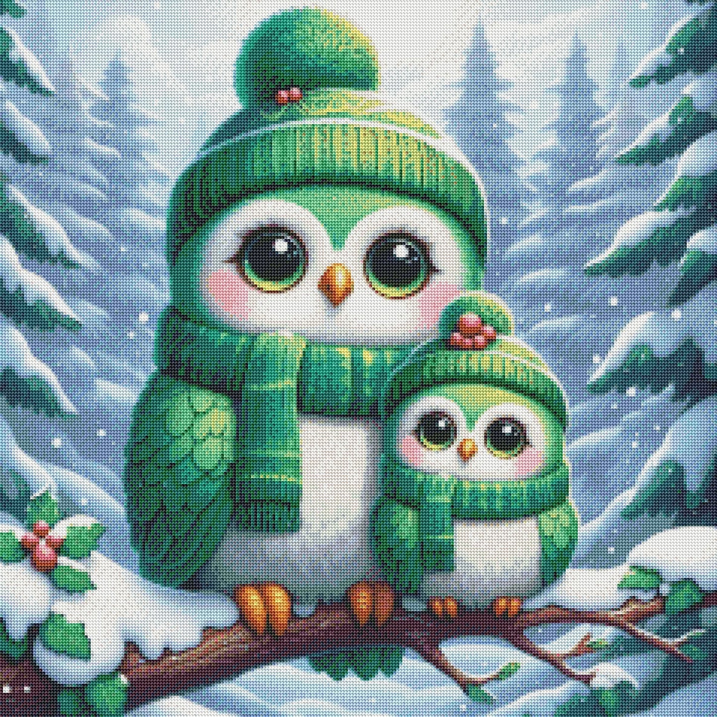 Emerald Owls by M.E. Divine Arts