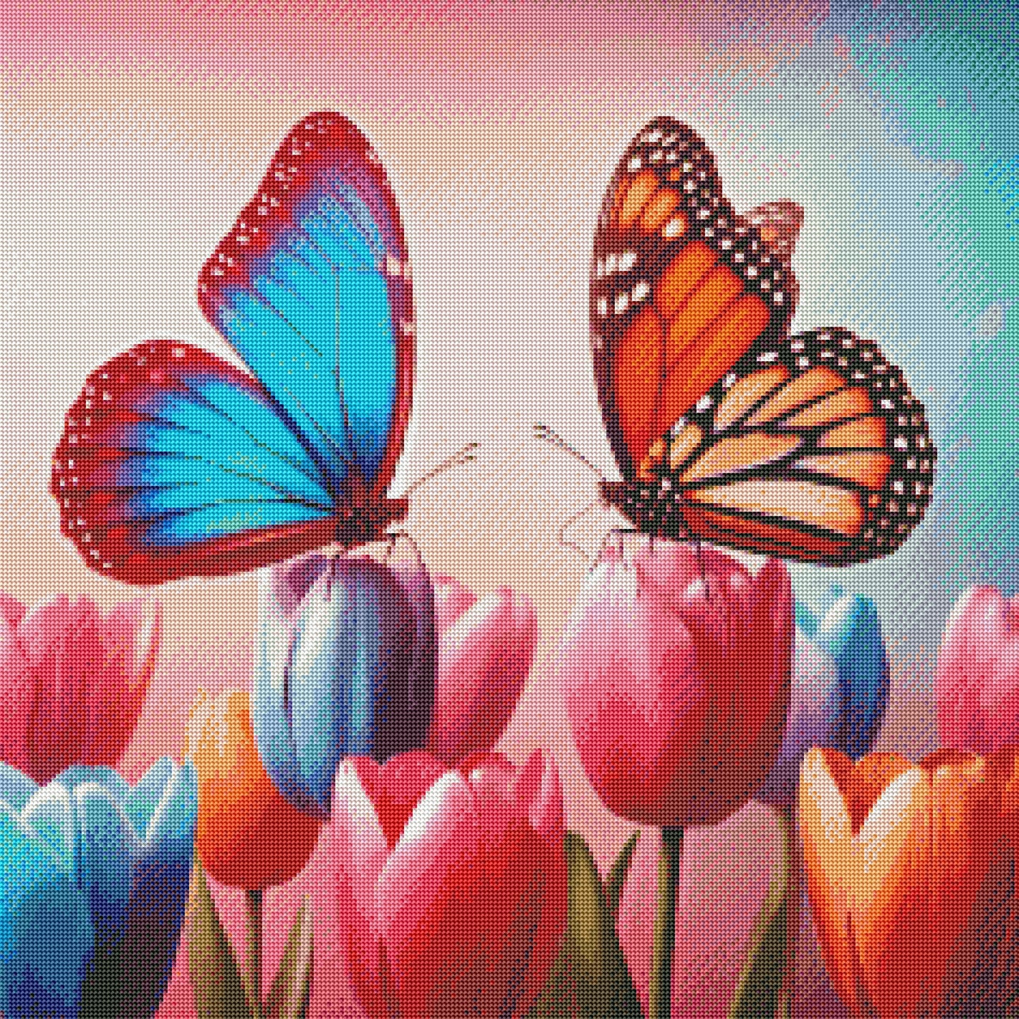 Butterflies & Tulips by Turtle Designz