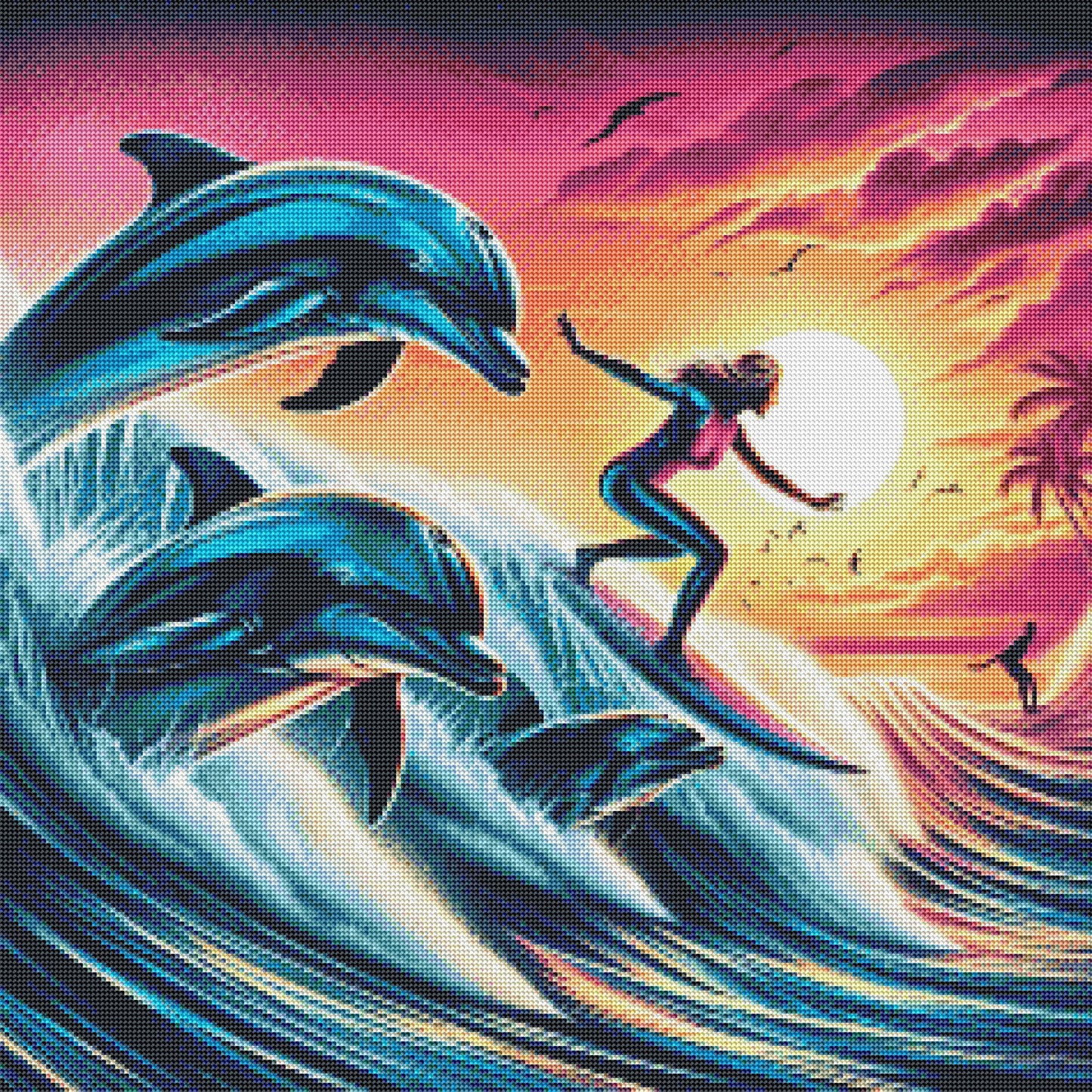Surfing With The Dolphins by Stellar Designz