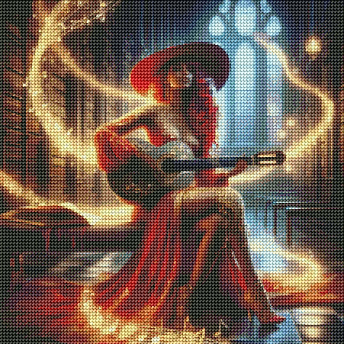 The Guitarist by Cindy Emery