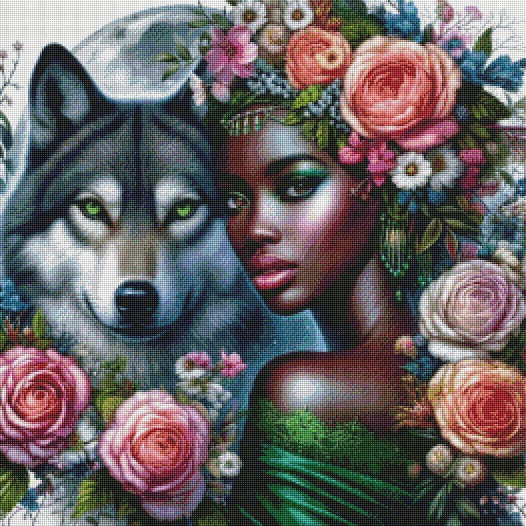 Cali and Wolfbane by Theresa Raymer