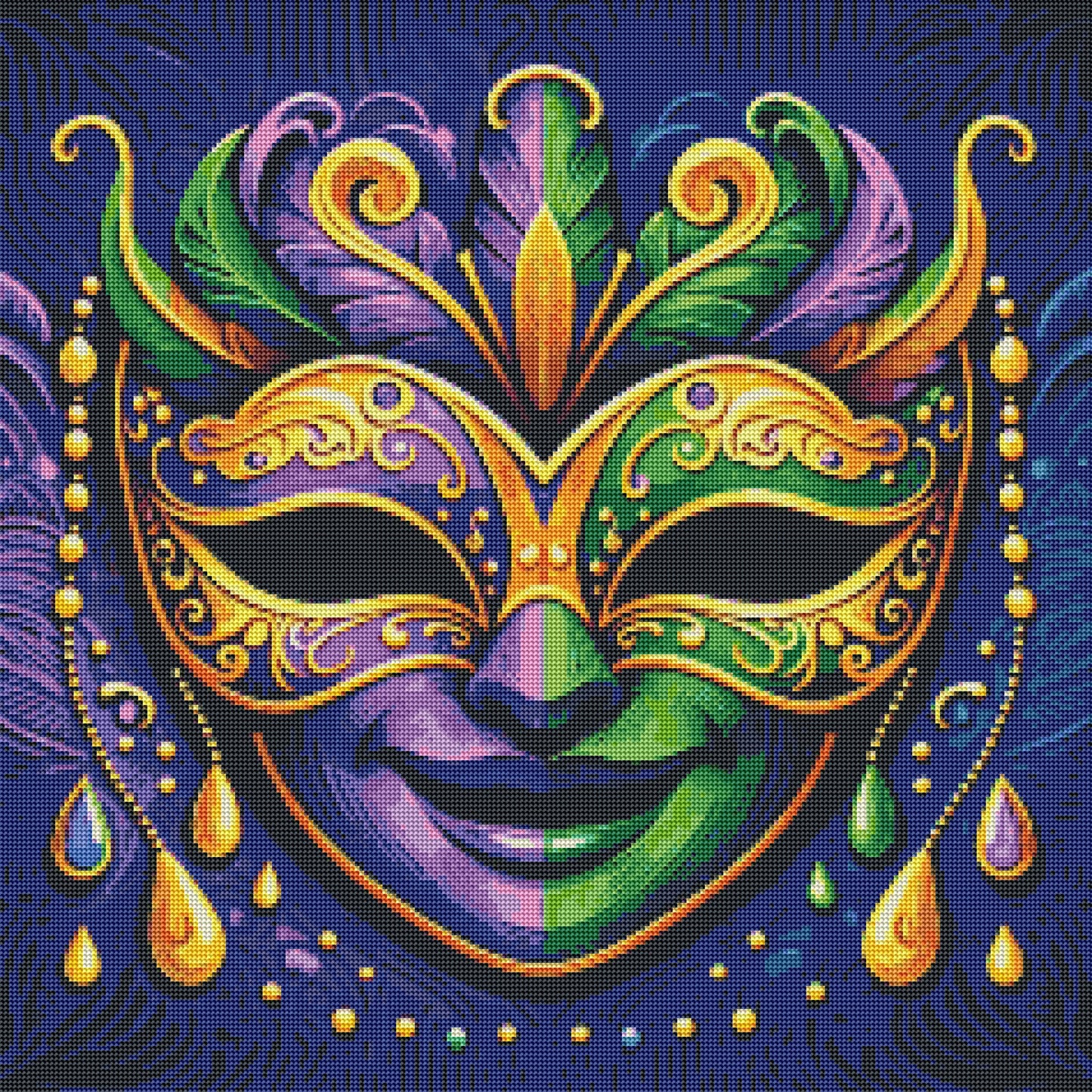 Mardi Gras Mask by Turtle Designz (Last Chance! Retiring Beauties On Sale Now)