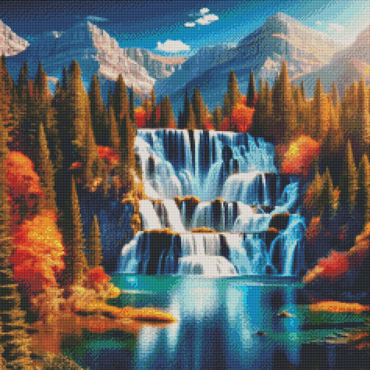 Mountain Waterfall by Turtle Designz