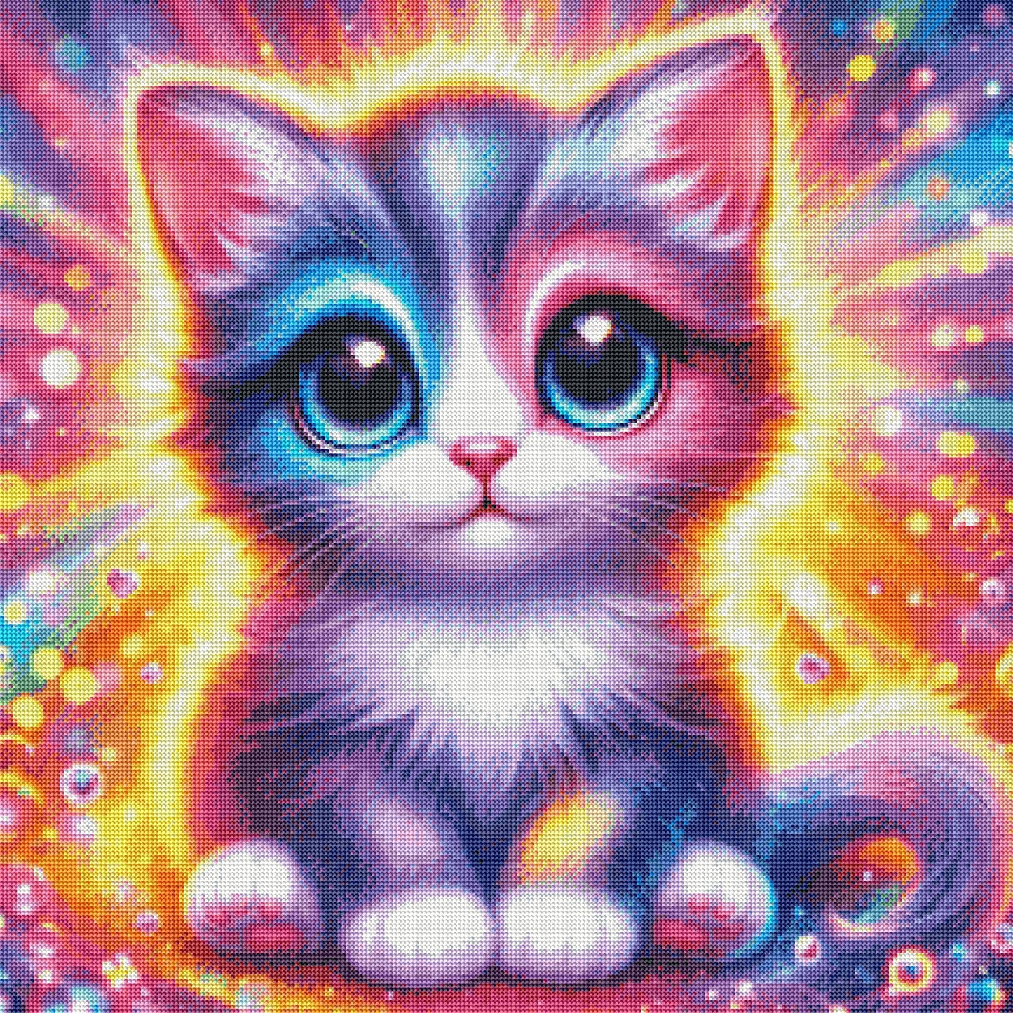 Rainbow Sherbert Kitty by Theresa Raymer