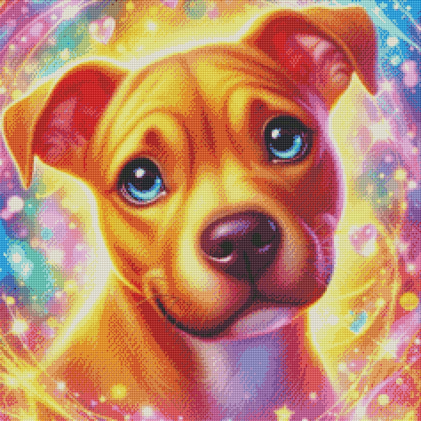 Rufus The Pitbull by Theresa Raymer