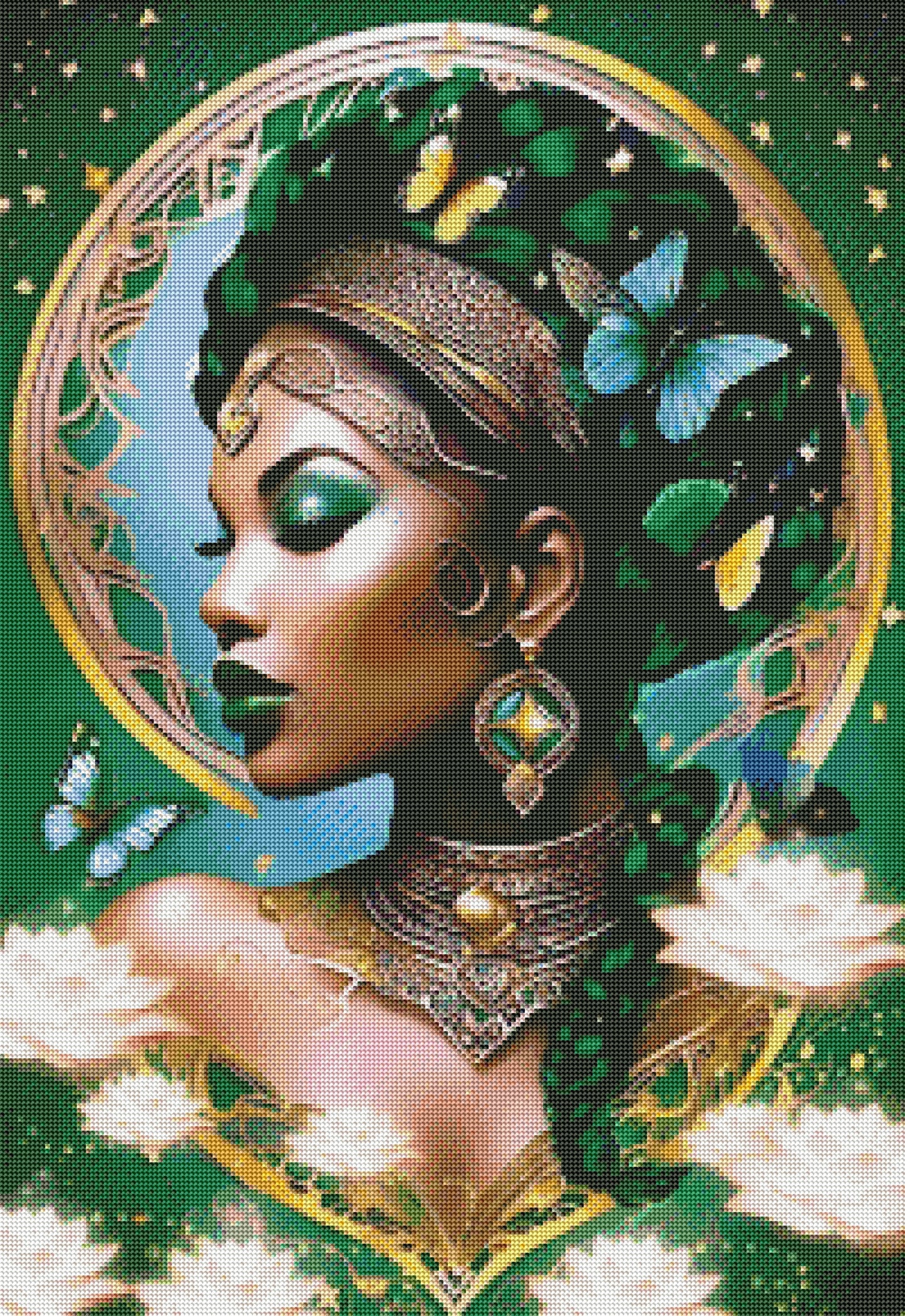 Butterfly Queen Green by Cindy Emery