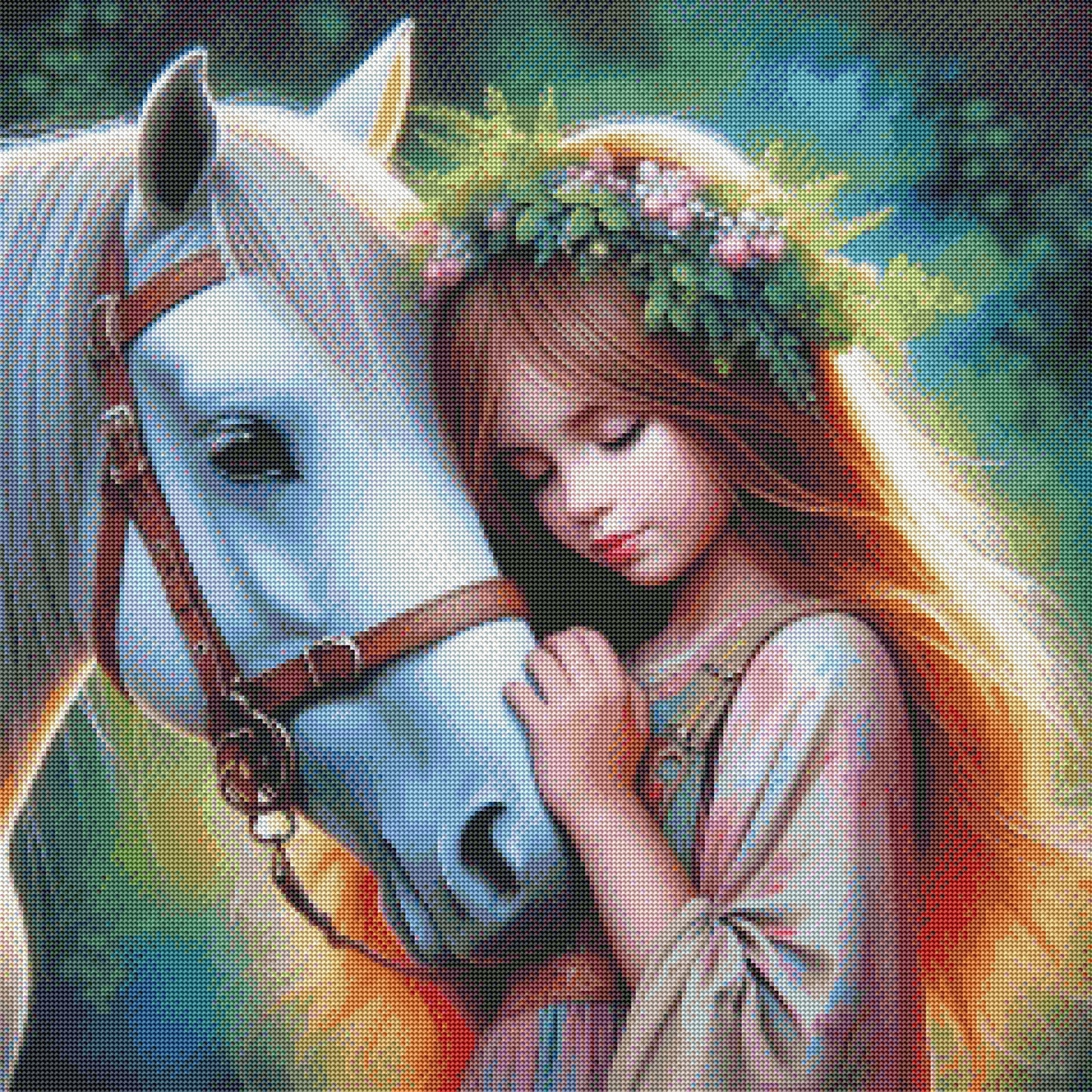 Desiree and Snowy by Theresa Raymer