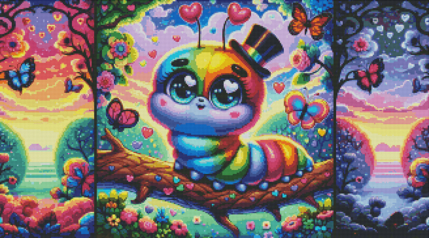 Rainbow Inch Worm by Taza Creations